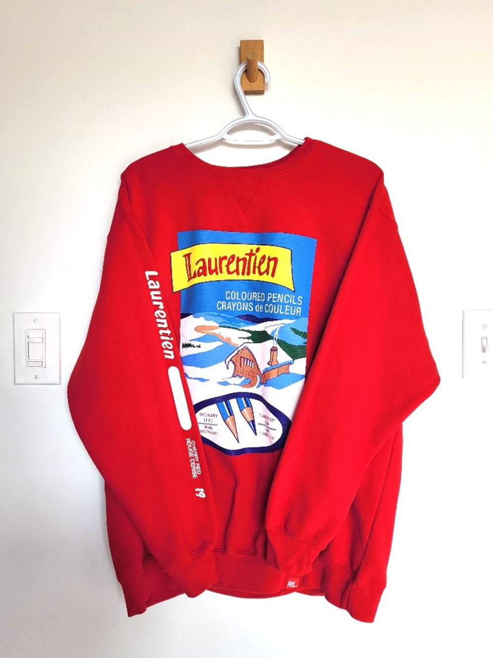 Retrokid Retrontario Laurentien Crayon Crewneck Sweater - Unisex X-Large